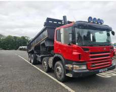 2009 Scania  P380  8x4 32 Tons Tipper  Steel Body  Day cab, EDBRO Tipping Equipment